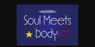 Soul Meets Body Font Poster 1