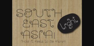 Southeast Asia Light Font Font Poster 1