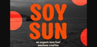 Soysun Font Poster 1