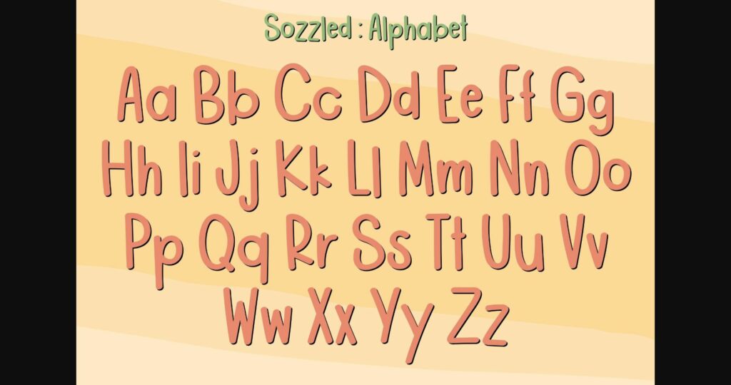 Sozzled Font Poster 5