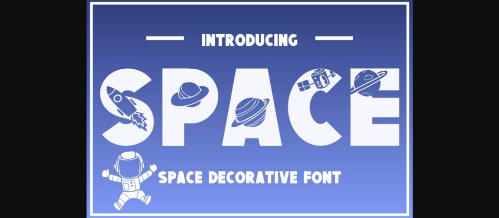 Space Font Poster 3