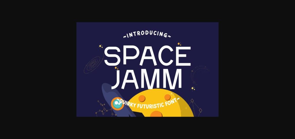 Space Jamm Font Poster 3