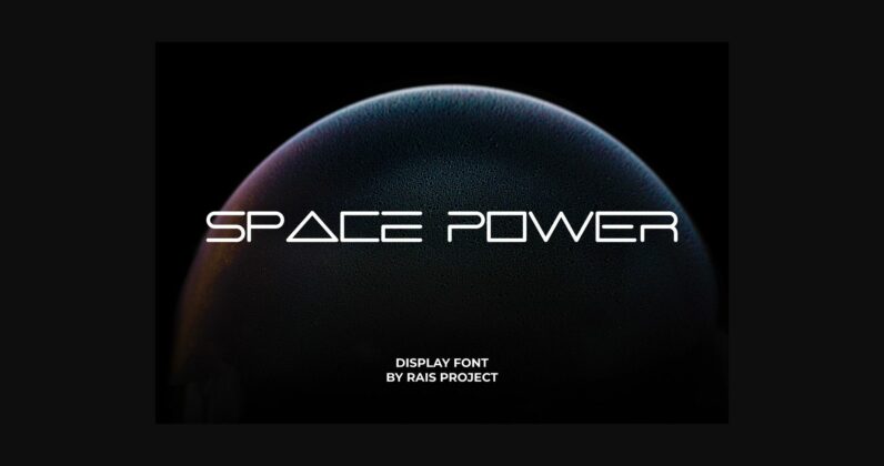 Space Power Font Poster 3