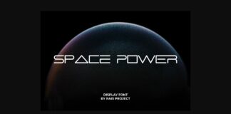 Space Power Font Poster 1