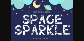 Space Sparkle Font Poster 1