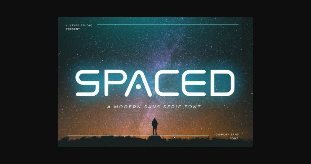 Spaced Font Poster 1