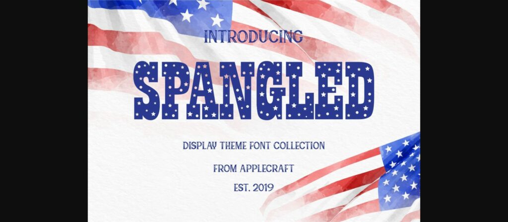 Spangled Font Poster 1