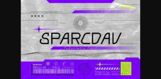 Sparcdav Font Poster 1