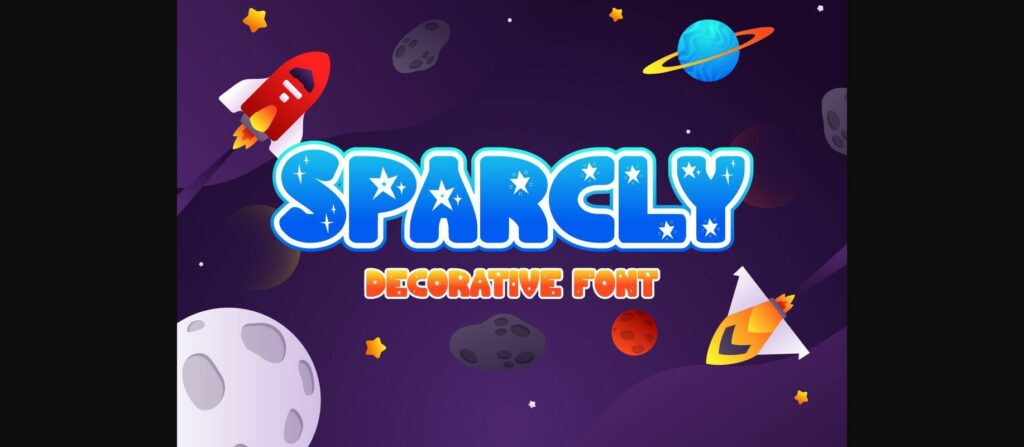 Sparcly Font Poster 1