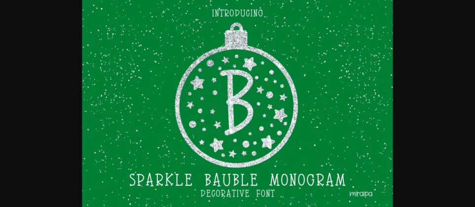 Sparkle Bauble Font Poster 3