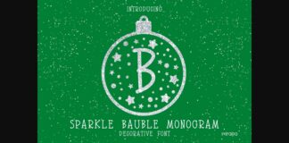 Sparkle Bauble Font Poster 1