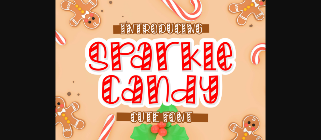 Sparkle Candy Font Poster 3