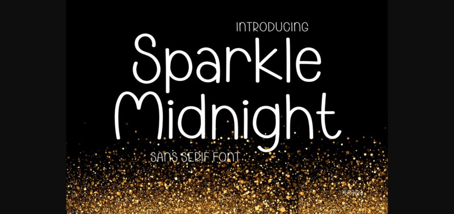 Sparkle Midnight Font Poster 3