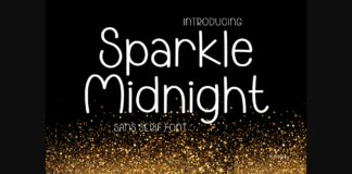 Sparkle Midnight Font Poster 1