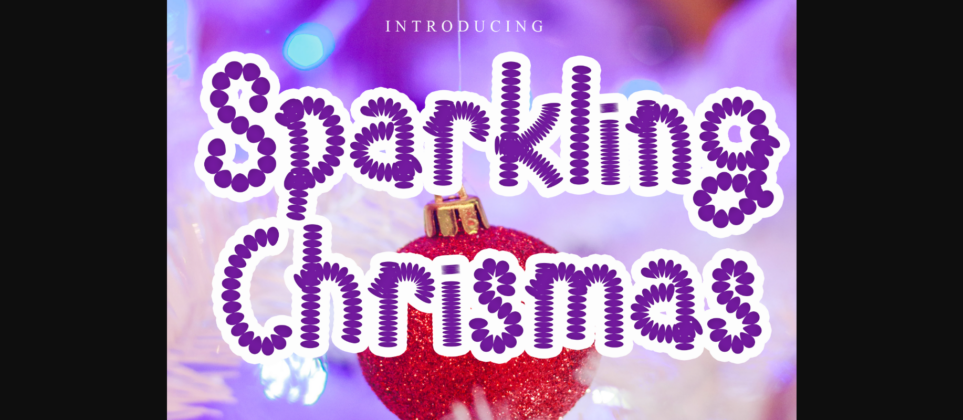 Sparkling Chrismas Font  Font Poster 3