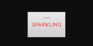 Sparkling Font Poster 1