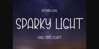 Sparky Light Font Poster 1