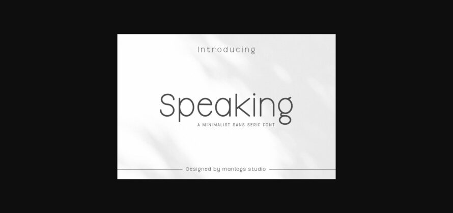 Speaking Font Poster 3