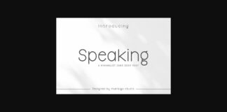 Speaking Font Poster 1