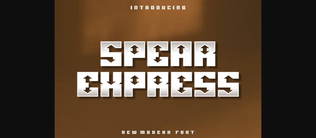 Spear Express Font Poster 1