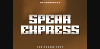 Spear Express Font Poster 1