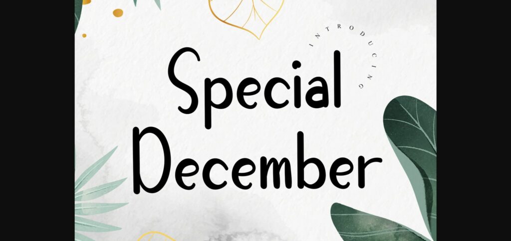 Special December Font Poster 3