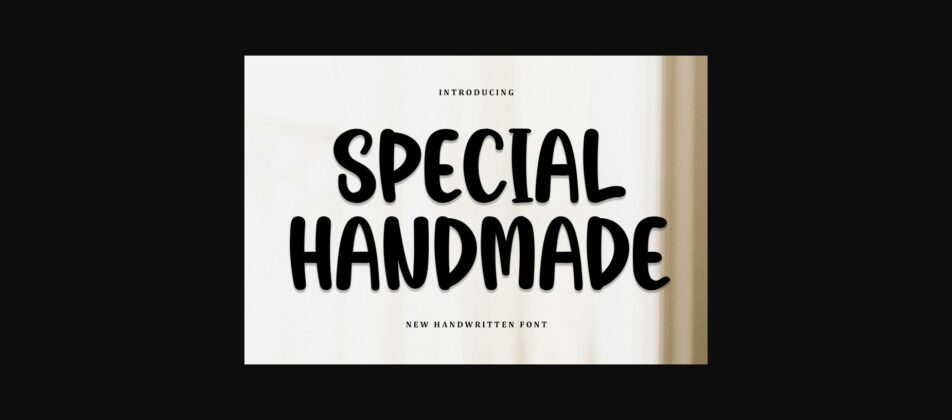 Special Handmade Font Poster 1