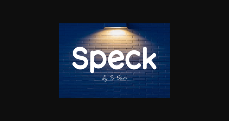 Speck Font Poster 3