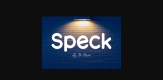 Speck Font Poster 1