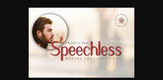 Speechless Font Poster 1