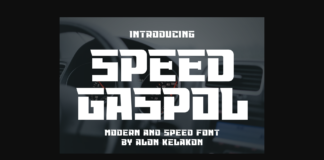 Speed Gaspol Font Poster 1