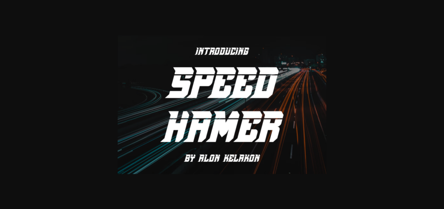 Speed Hamer Font Poster 3