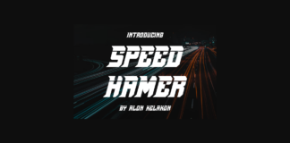 Speed Hamer Font Poster 1