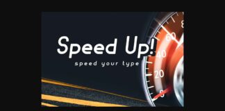 Speed Up Font Poster 1