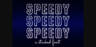 Speedy Font Poster 1
