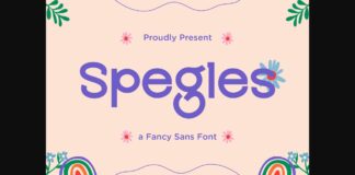 Spegles Font Poster 1