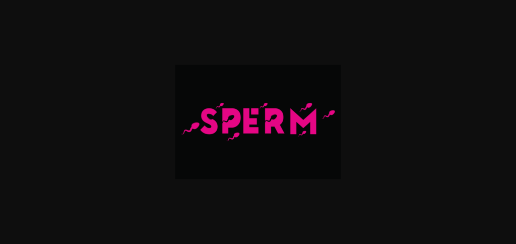 Sperm Font Poster 3