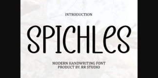 Spichles Font Poster 1