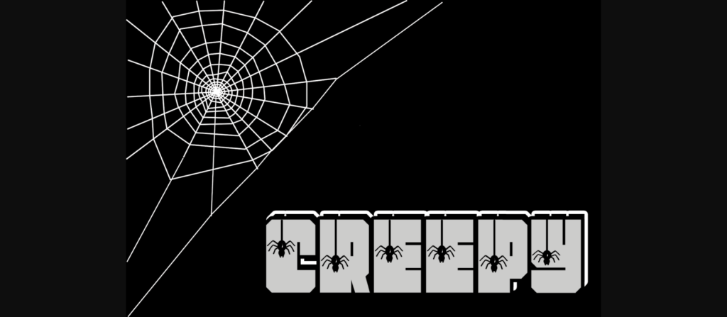 Spider Font Poster 6