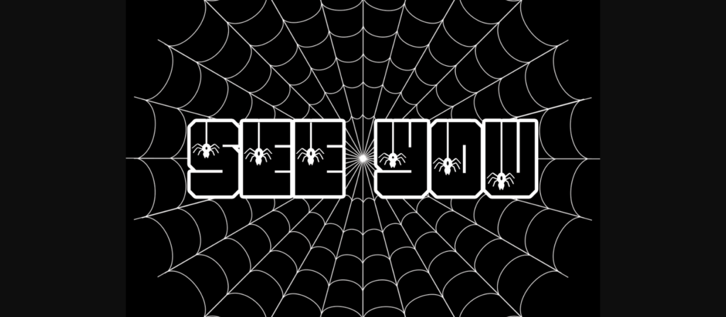 Spider Font Poster 7