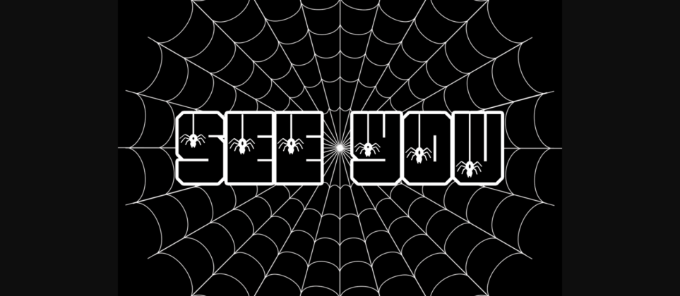 Spider Font Poster 7