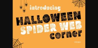 Spider Web Corner Font Poster 1