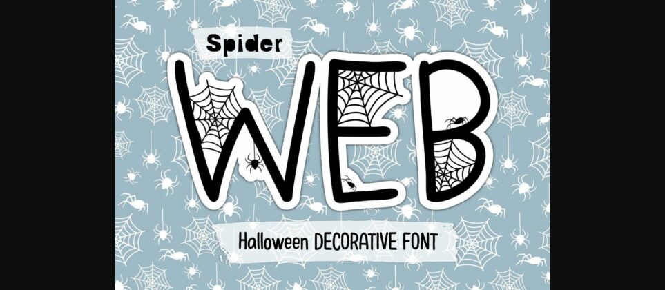 Spider Web Font Poster 3