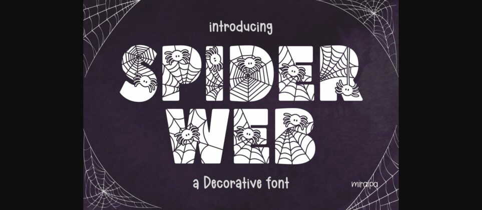 Spider Web Font Poster 3