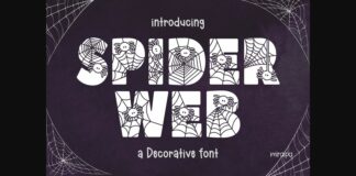 Spider Web Font Poster 1