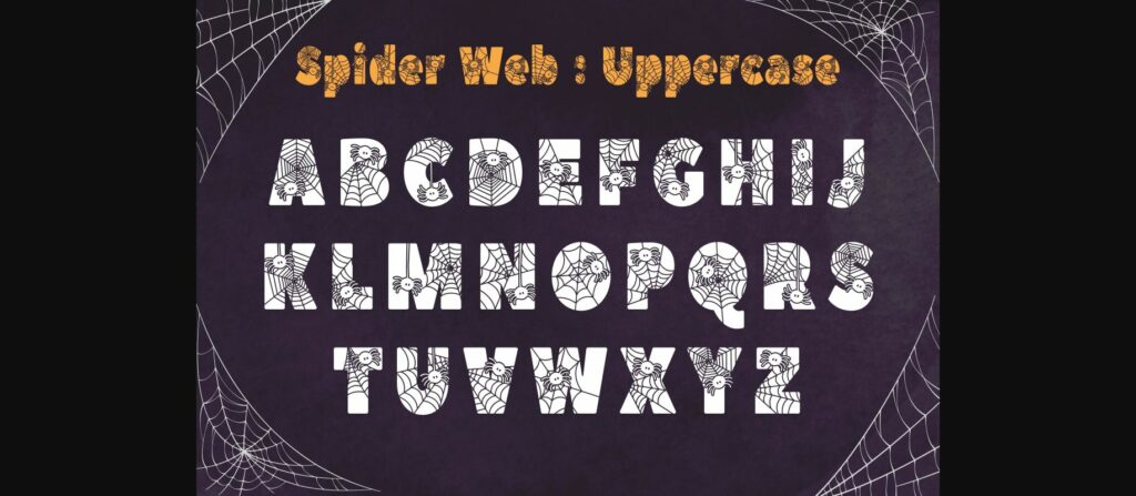 Spider Web Font Poster 5