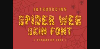 Spider Web Skin Font Poster 1