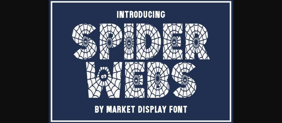 Spider Webs Font Poster 3