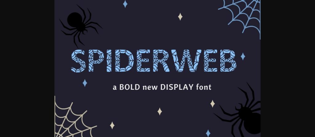 Spiderweb Font Poster 3