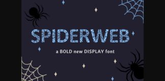 Spiderweb Font Poster 1